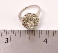 Incredible Cluster Diamond Ring in 14K White Gold
