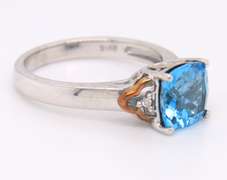 Sterling Silver Blue Topaz Ring