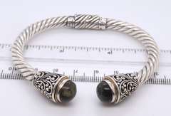 Vintage Sterling Silver Signed Cuff Bangle
