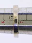 Sterling Silver Half Way Diamond Band