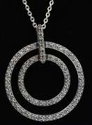 Sterling Silver Necklace With A Circle Pendant