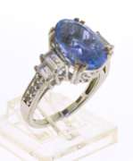 Sterling Silver Fancy Iolite CZ Cocktail Ring