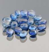 Excellent 11.44ct sapphire blue Kyanite cabochon set