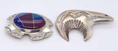 Vintage Sterling Silver Lot of 2 Pins