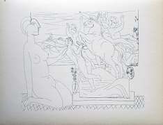 PABLO PICASSO, MODEL KNEELING