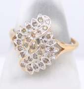 Sparkling Yellow Gold Diamond Ring