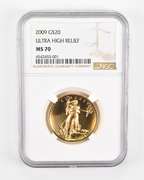 MS70 2009 $20 American Gold Eagle - Ultra High Relief - Graded NGC