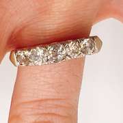 14kt White Gold & Diamond Band Ring