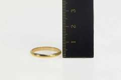 14K Yellow Gold 2.5mm Rounded Classic Wedding Band Ring