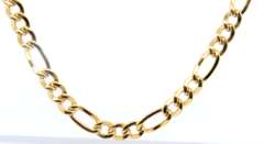Fantastic Yellow Gold Figaro Chain Necklace