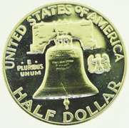 1961 Benjamin Franklin Half Dollar 50C US Coin