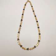 14kt Solid Yellow Gold & Onyx Necklace