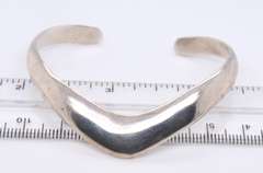 Vintage Sterling Silver Mexico Cuff Bangle Bracelet