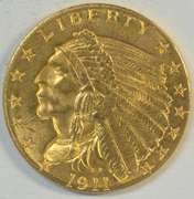 Satiny fresh Choice BU 1911 US $2.50 Indian Gold Piece