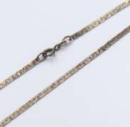 Lot of 2 Vintage Sterling Silver Herringbone Necklaces