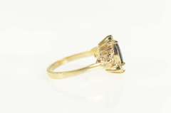 14K Yellow Gold 1.15 Ctw Sapphire Diamond Engagement Ring
