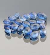 Outstanding 9.70ct sapphire blue Kyanite cabochon set