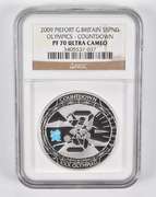 PF70 UCAM 2009 Great Britain 5 Pounds Silver Olympics Piefort NGC