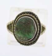 Sterling Silver Green Turquoise Ring