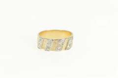 14K Yellow Gold 0.56 Ctw Old European Cut Diamond Band Ring