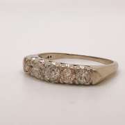 14kt White Gold & Diamond Band Ring