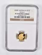 PF70 UCAM 2008-P Australia $15 Gold Koala NGC