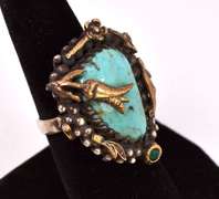 Sensational Approx. 7.89CTS Turquoise Ring in Sterling Silver