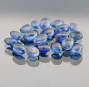 Gorgeous 10.61ct sapphire blue Kyanite cabochon set