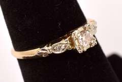 Sensational Vintage Diamond Ring in 14K Yellow Gold
