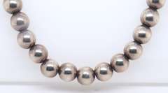 Vintage Sterling Silver Ball Beads Necklace