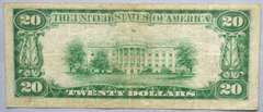 New York $20 1929 National Currency Note