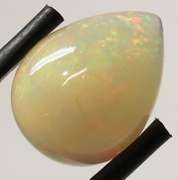 Stunning 3.70ct floral patterned semi-black Opal