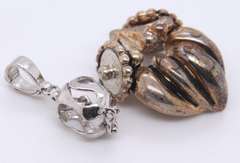 Lot of 2 Vintage Sterling Silver Pendants