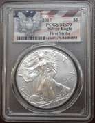 PCGS MS70 First Strike American Silver Eagle.