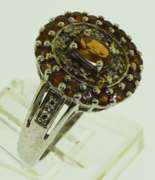 Sterling Silver Mixed Gemstone Rings Lot