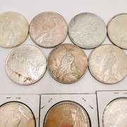 Lot of 10x Peace Dollars