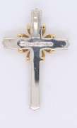 Tiffany & Co 2 Tone Cross Pendant