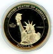 Gold Plated Abraham Lincoln Commemorative Coin