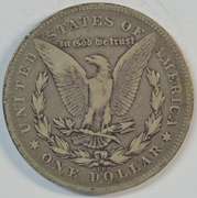 Ultra scarce 1880-CC Morgan Silver Dollar. Reverse of 1878
