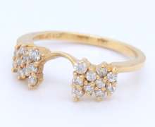 Dazzling Yellow Gold Diamond Ring