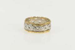 14K Yellow Gold Vintage NOS 1950's Retro Wedding Band Ring