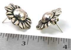 Silver Flower Earrings