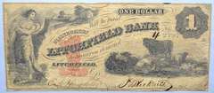 $1 Litchfield Bank (Conn) 1858 Note