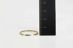 14K Yellow Gold Vintage NOS 1950's Grooved Wedding Band Ring