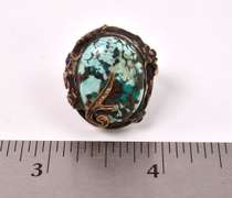 Dreamy Approx. 7.65CTS Turquoise Ring in Sterling Silver