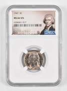 MS66 5FS 1947 Jefferson Nickel - Graded NGC