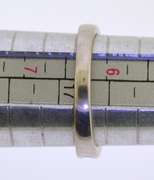 10KT White Gold Two Diamond Bands