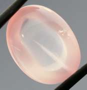 Glowing! 14.84ct powder pink Rose Quartz cabochon