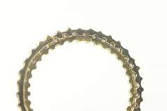 10K Yellow Gold 0.54 Ctw Diamond Circle Classic Round Pendant