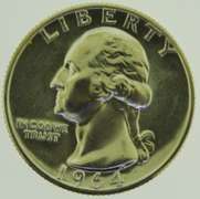 1964 Washington Silver Quarter lot of Two 25C US Coin